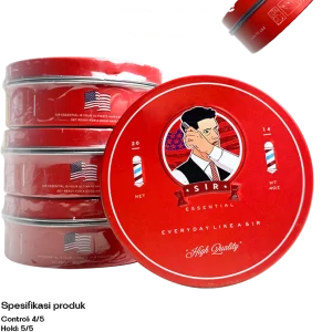 Sir Essential Red Waterbased Pomade